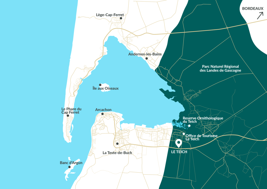 Destination stratégique • 7 bonnes raisons de choisir Le Teich LETEICH CARTE
