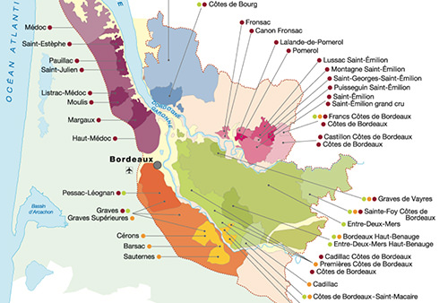 À Bordeaux • Aux alentours vins de bordeaux